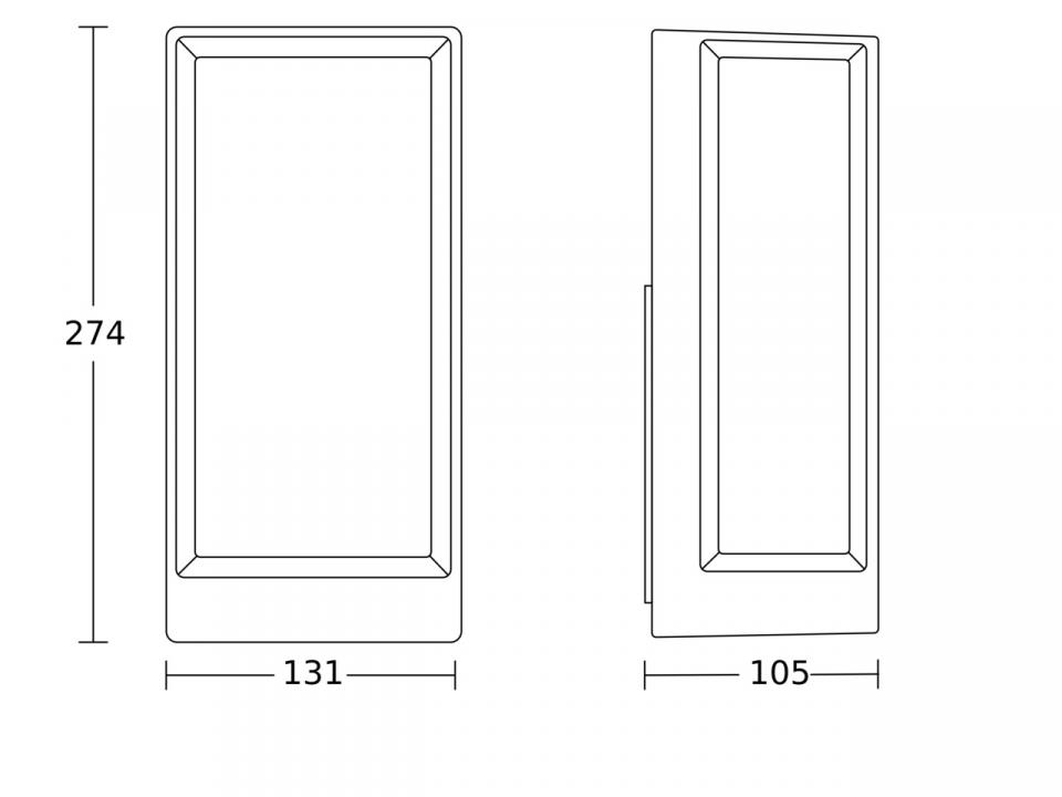 Oprawa elewacyjna L42 C LED Bluetooth Mesh 12.6W 990lm 3000K IP54 230V antracyt / aluminium - obrazek 4