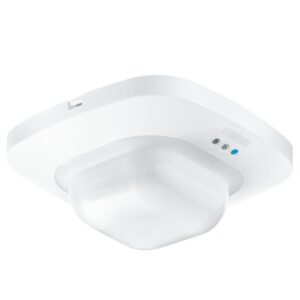 Czujnik obecności i zmierzchu IR Quattro 8m COM1 COM1 podtynkowy IP20 kwadrat biały