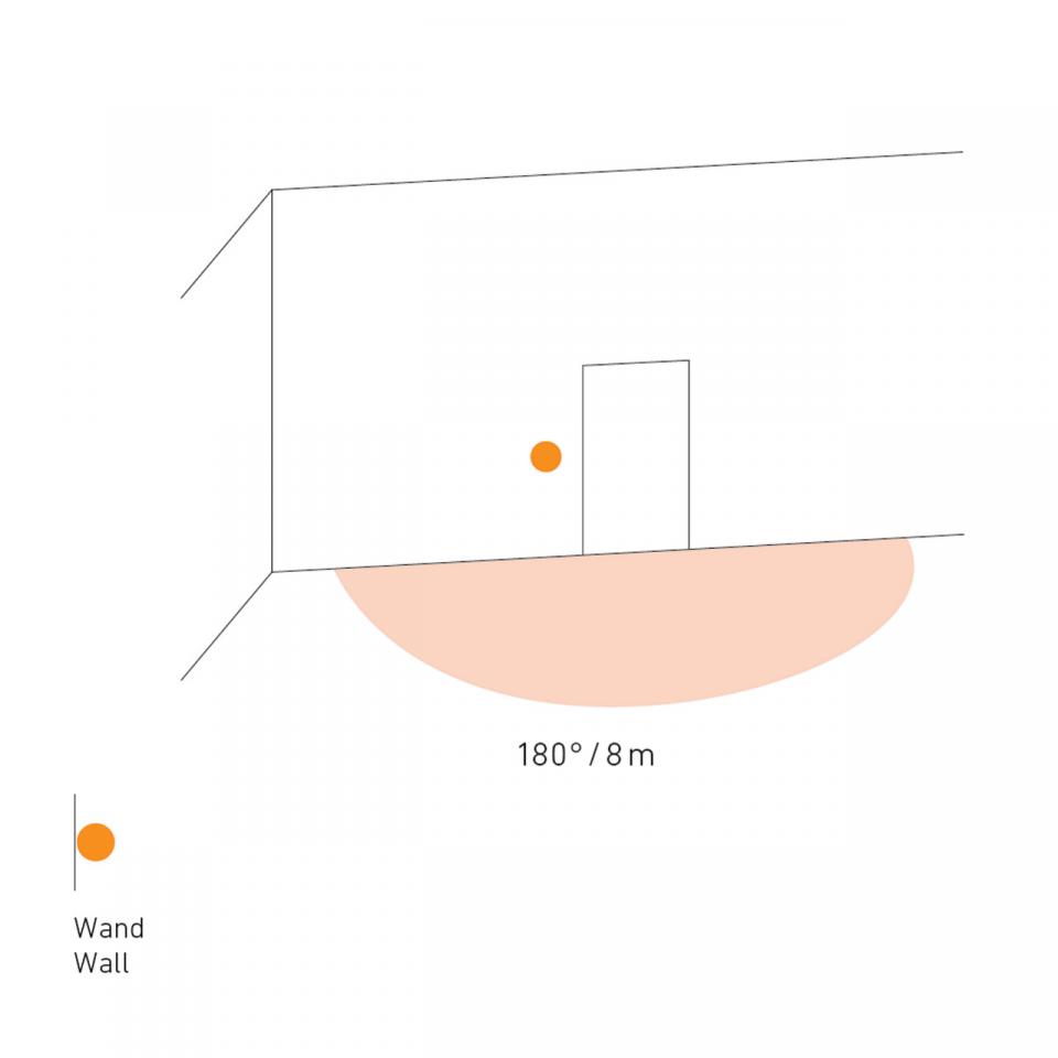 IR 180 AP EASY Surface-Mounted Motion and Twilight Sensor IP54 Square Gray - Image 3