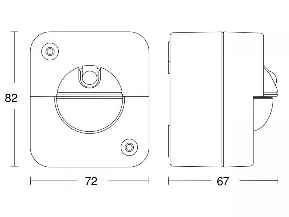 IR 180 AP EASY Surface-Mounted Motion and Twilight Sensor IP54 Square Gray - Image 4