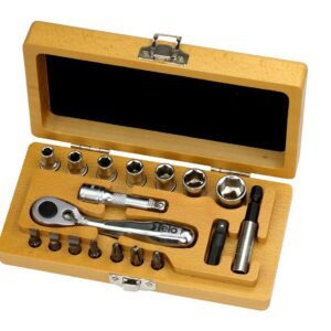 18-Piece Tool Set in Wooden Box Felo XS Classic 1/4"