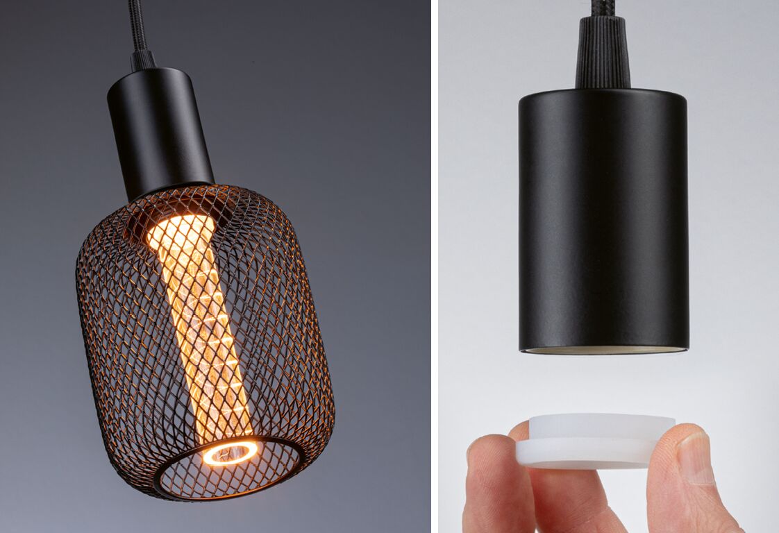 Lampa sufitowa RAVI E27 max.60W IP44 230V czarny matowy / metal - obrazek 5