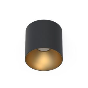 POINT TONE BLACK/GOLD CEILING SPOTLIGHT NT 1X GU10/ 10W IP20 PAINTED STEEL/ ABS PLASTIC