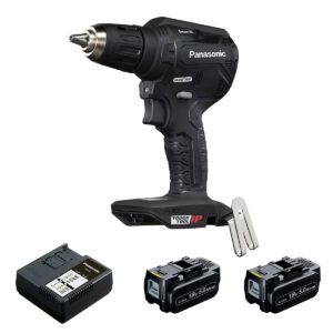 Compact and lightweight 18 V drill driver Panasonic EY1DD1J18D, with charger + 2 x 18 V / 5.0 Ah batteries included