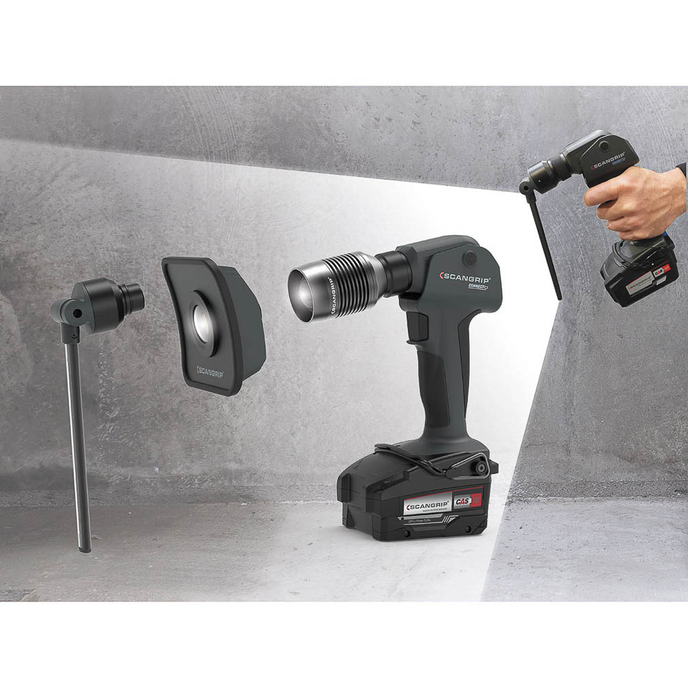 Akumulatorowa lampa robocza z wieloma wymiennymi głowicami MULTILIGHT BODY 03.5696C - obrazek 6