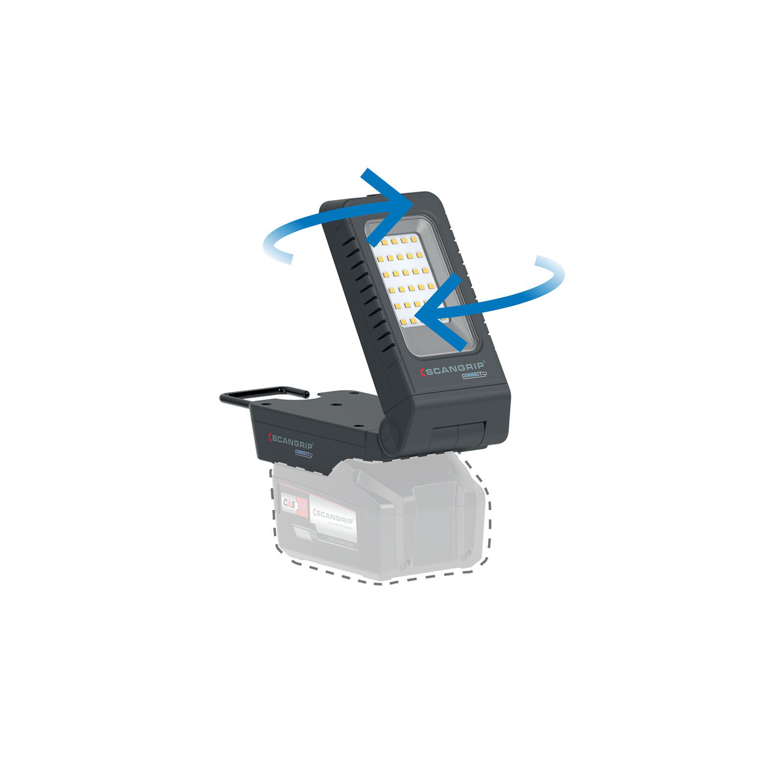 Kompaktowa lampa robocza 1000 lm BASIC CONNECT 03.6109C - obrazek 3