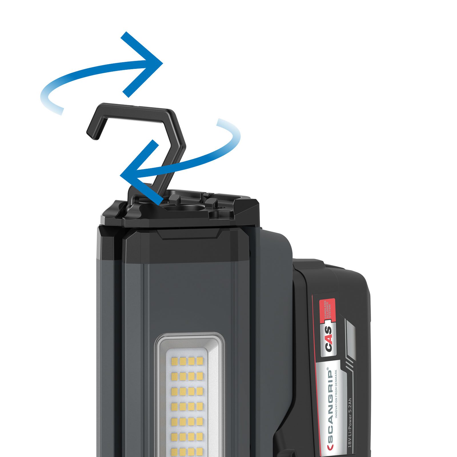 Akumulatorowa lampa robocza z dwoma głowicami 2500 lm DUO CONNECT 03.6111C - obrazek 11