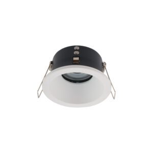 CHARLIE WHITE CEILING SPOTLIGHT PT 1X GU10/ 15W IP54/20 PAINTED ALUMINUM/ GLASS