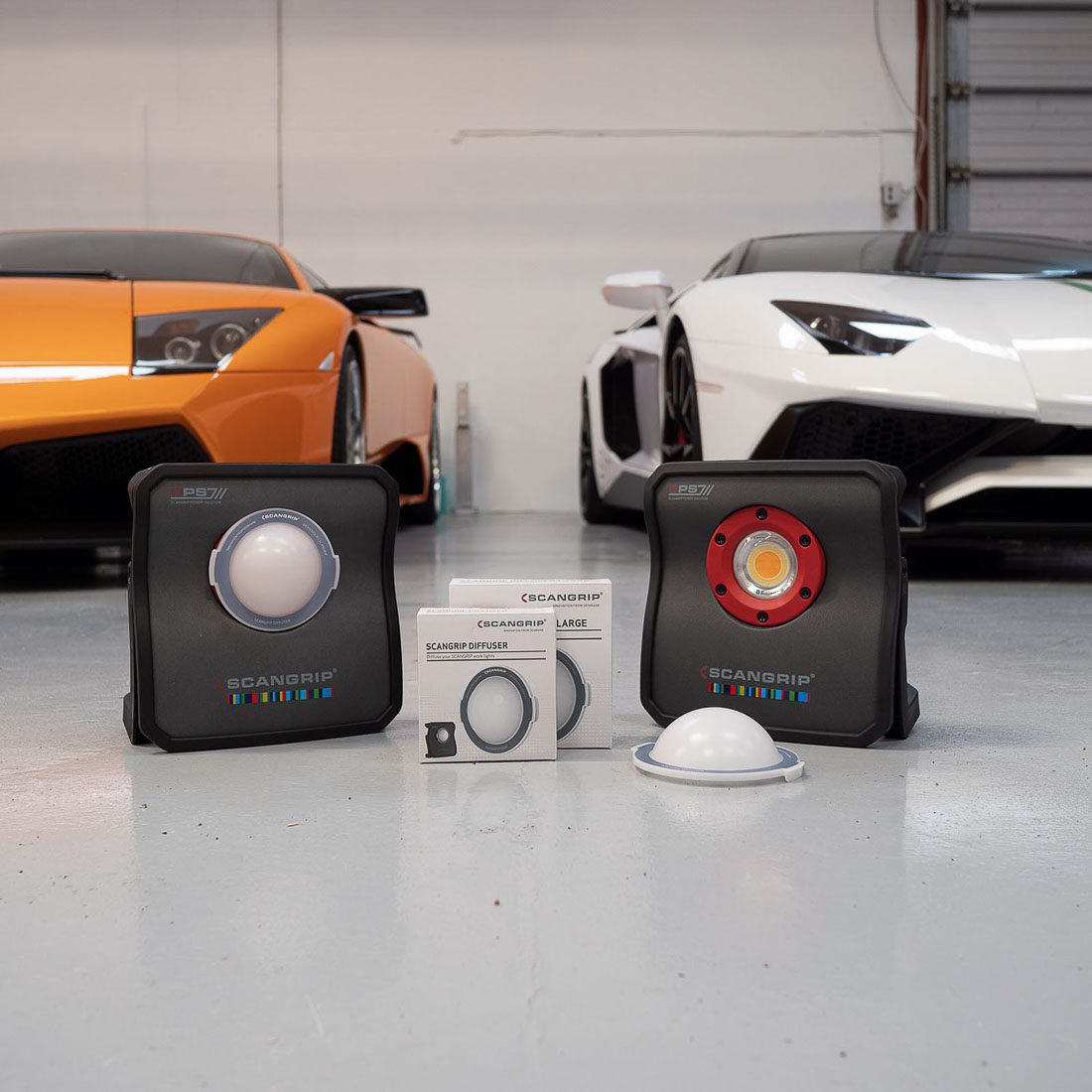 Dyfuzor rozpraszający światło lamp roboczych SCANGRIP DIFFUSER 03.5750 do lamp NOVA 4 i MULTIMATCH 3 - obrazek 4