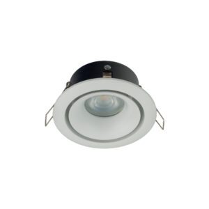 FOXTROT WHITE CEILING SPOTLIGHT PT 1X GU10/15W IP54/20 PAINTED ALUMINUM/GLASS