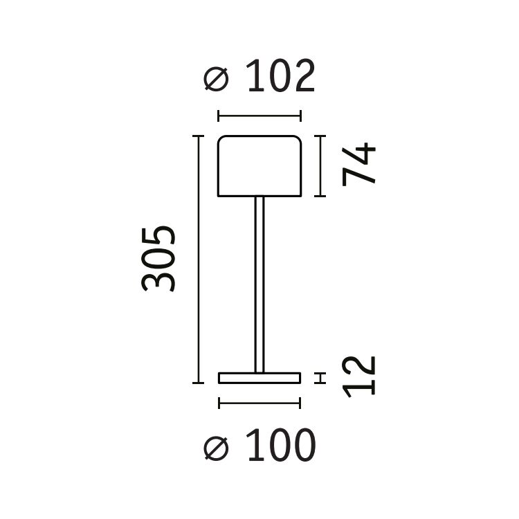 Lampka stołowa solarna ELSE LED DIM USB-C 3.7W 250lm 2700K IP44 czarny / aluminium - obrazek 13