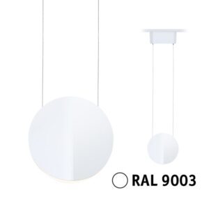 URail ALEJANDRO LED 3-STEP DIM 10W 800lm 3000K 230V white / plastic pendant light