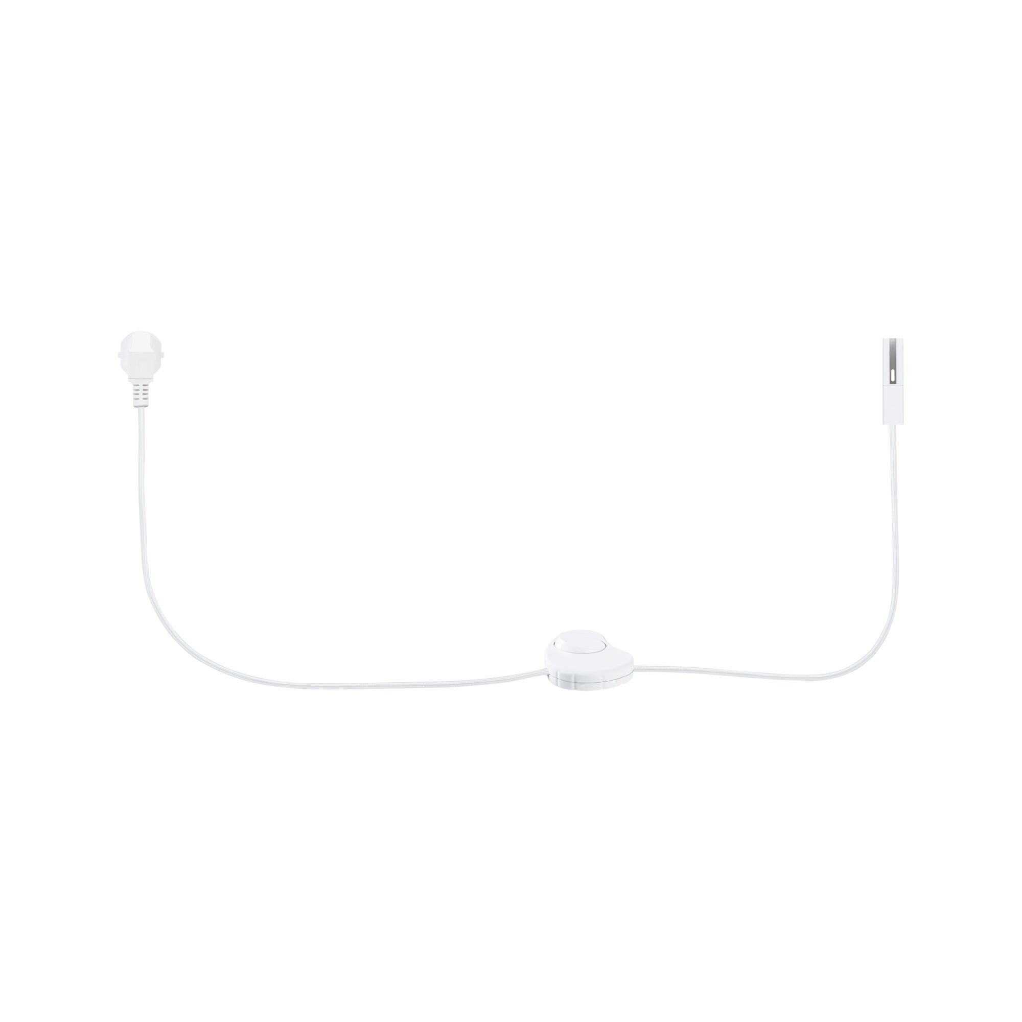 Przewód zasilający do szynoprzeowdu Urail 2m z wyłącznikiem max.1000W biały - obrazek 3