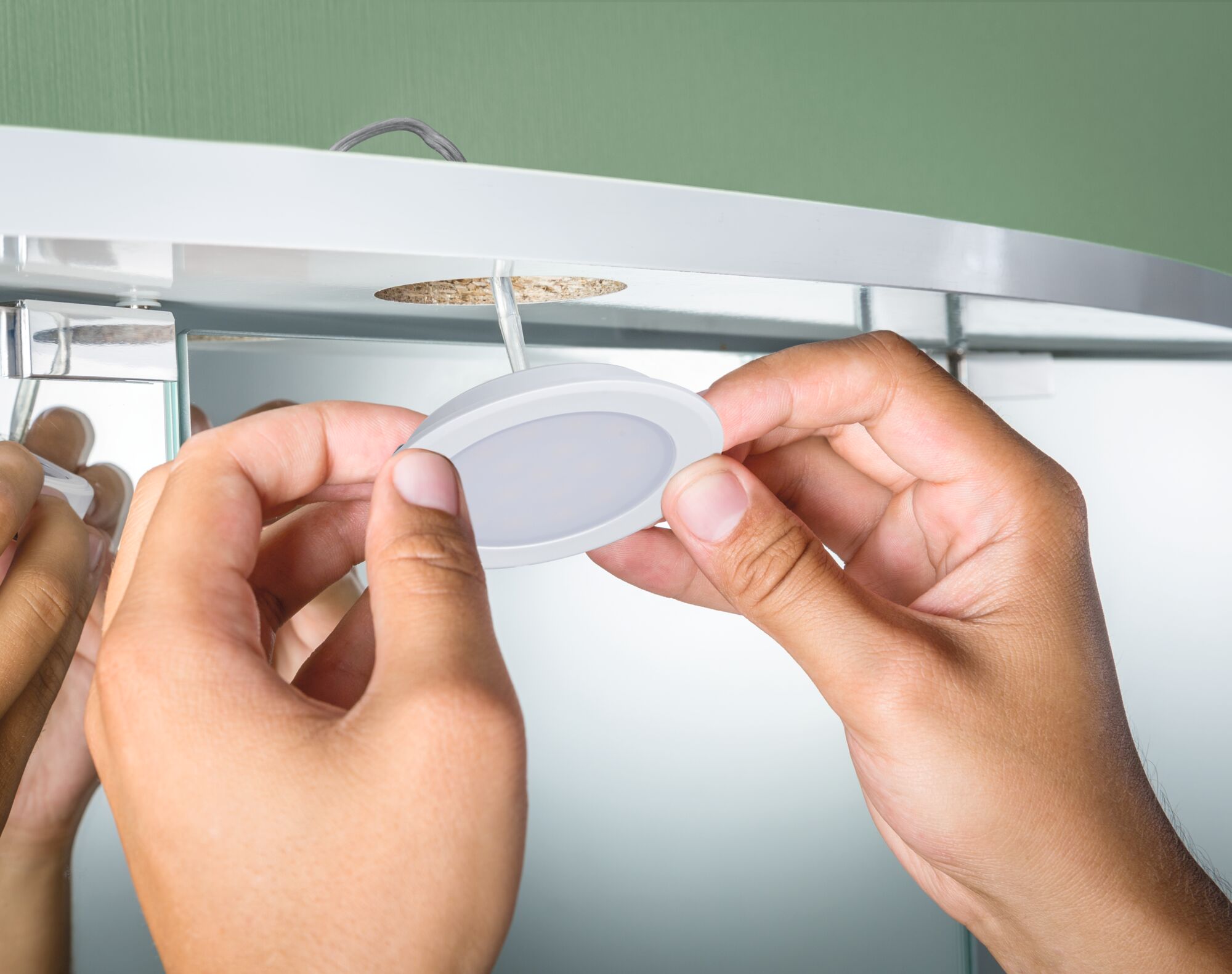 Zestaw opraw meblowych do wbudowania EBL SET 3x2,5W 3x180lm 4000K 12V biały / tworzywo sztuczne - obrazek 5