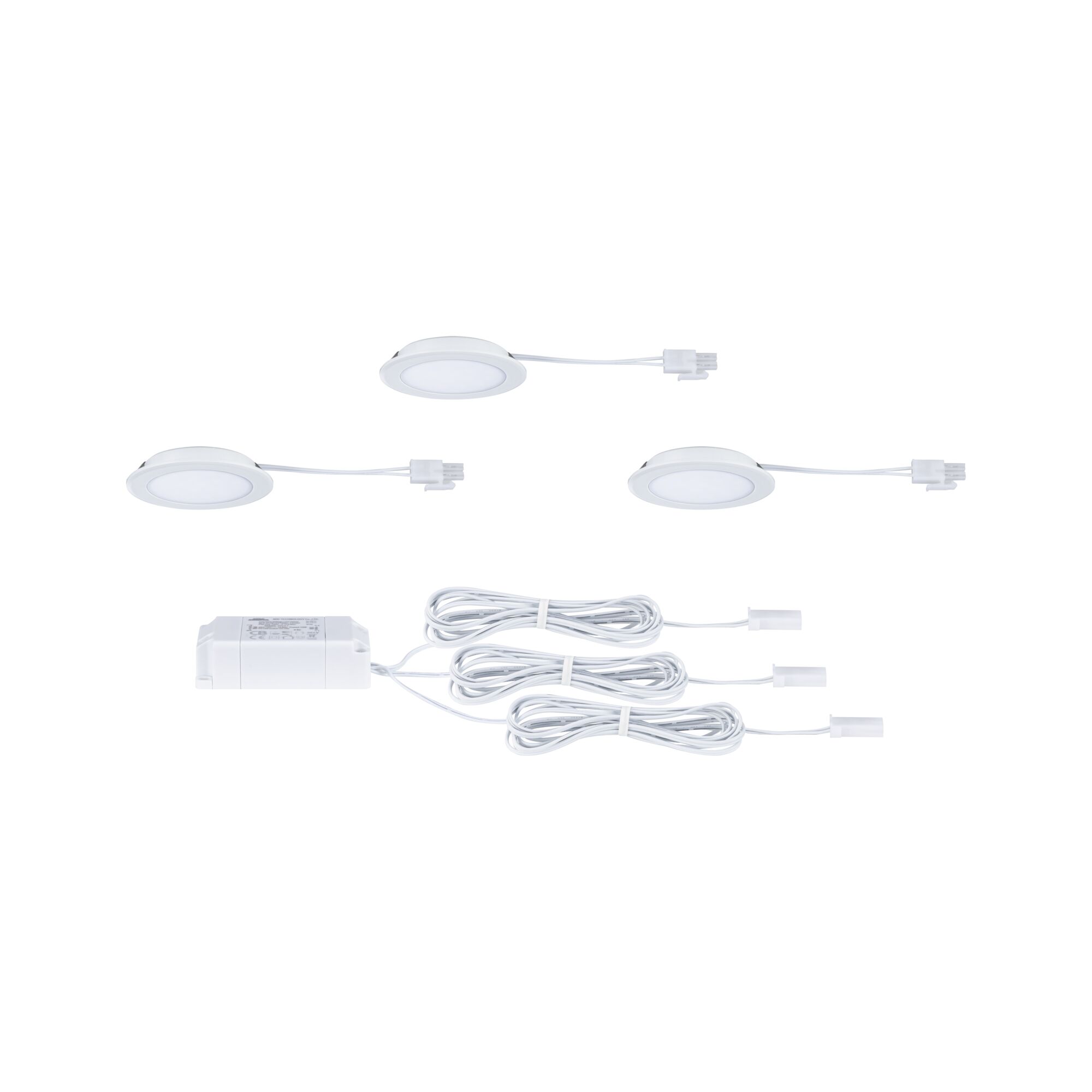 Zestaw opraw meblowych do wbudowania EBL SET 3x2,5W 3x180lm 4000K 12V biały / tworzywo sztuczne - obrazek 3