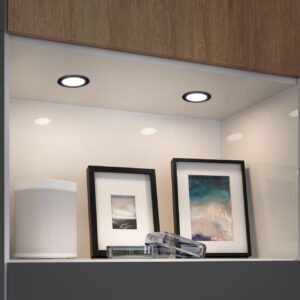 Zestaw opraw meblowych do wbudowania EBL SET 3x2,5W 3x180lm 4000K 12V czarny matowy / tworzywo sztuczne