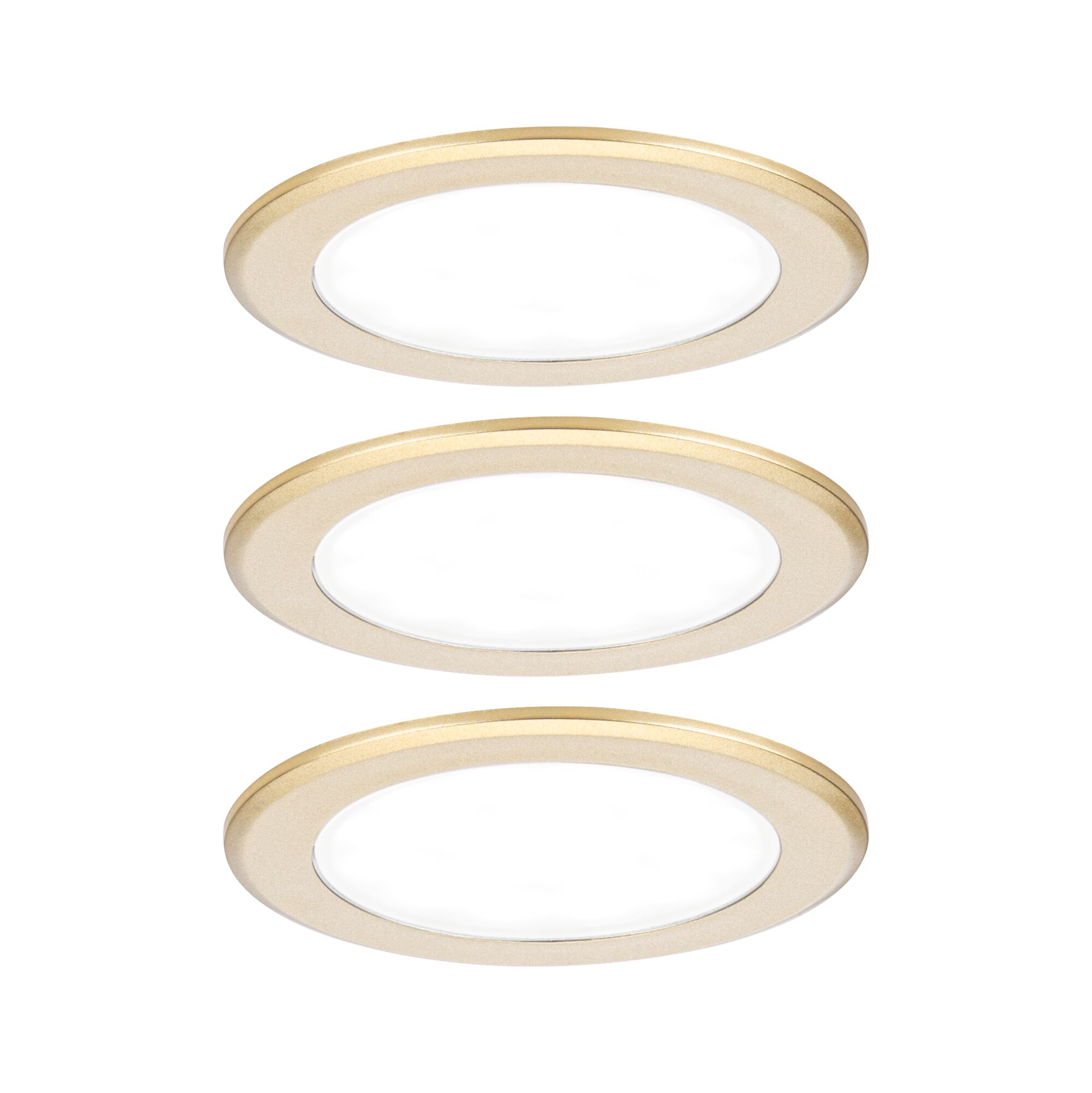 Zestaw opraw meblowych do wbudowania EBL SET 3x2,5W 3x180lm 4000K 12V złoty matowy / tworzywo sztuczne - obrazek 2