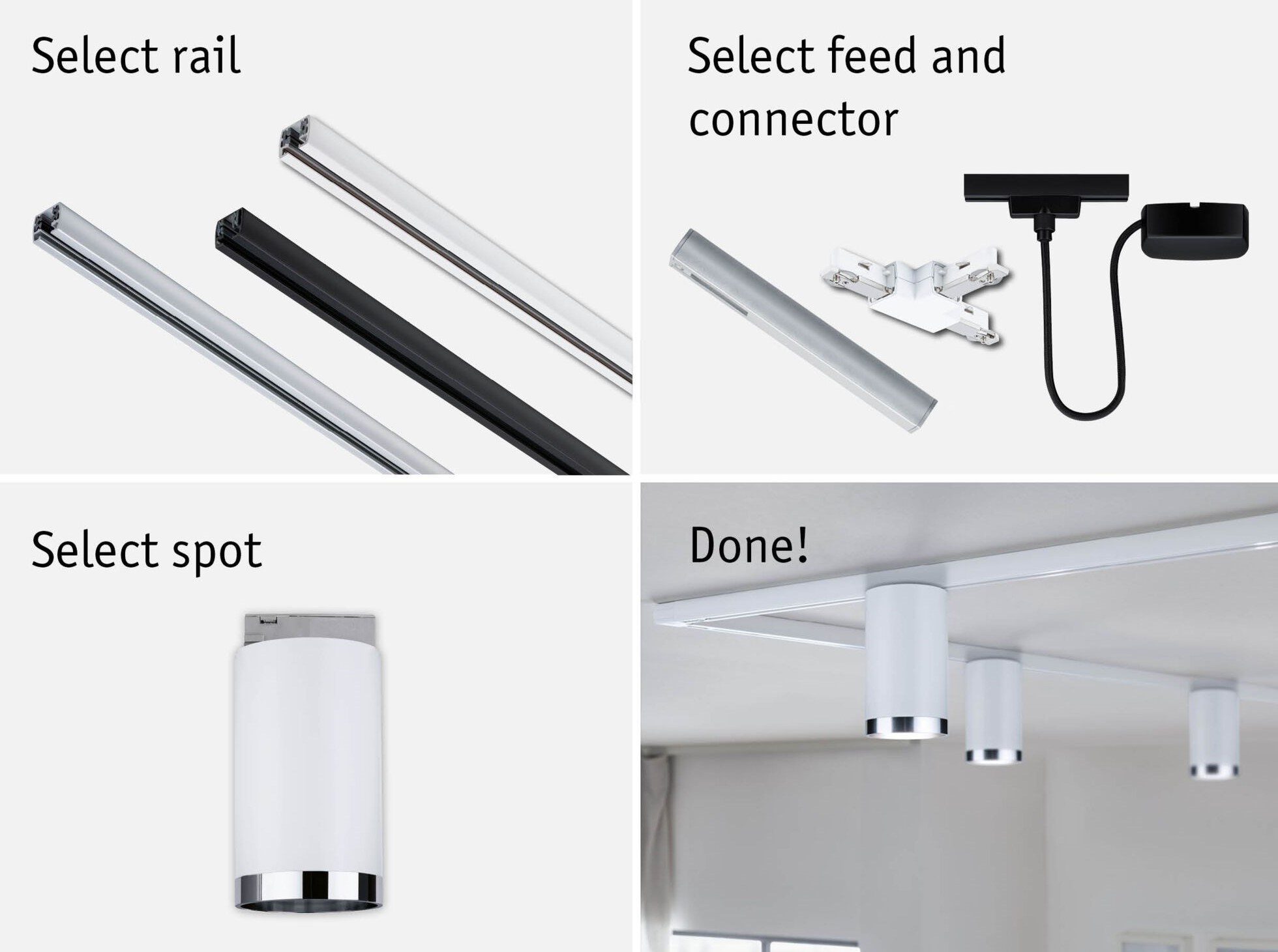 Reflektor na szynoprzewód URail TUBE DIM GU10 max.10W 230V biały RAL9003 / metal - obrazek 5