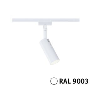 Reflektor na szynoprzewód URail TUBO LED 3-STEP DIM 4W 150lm 3000K 230V biały RAL9003 / metal
