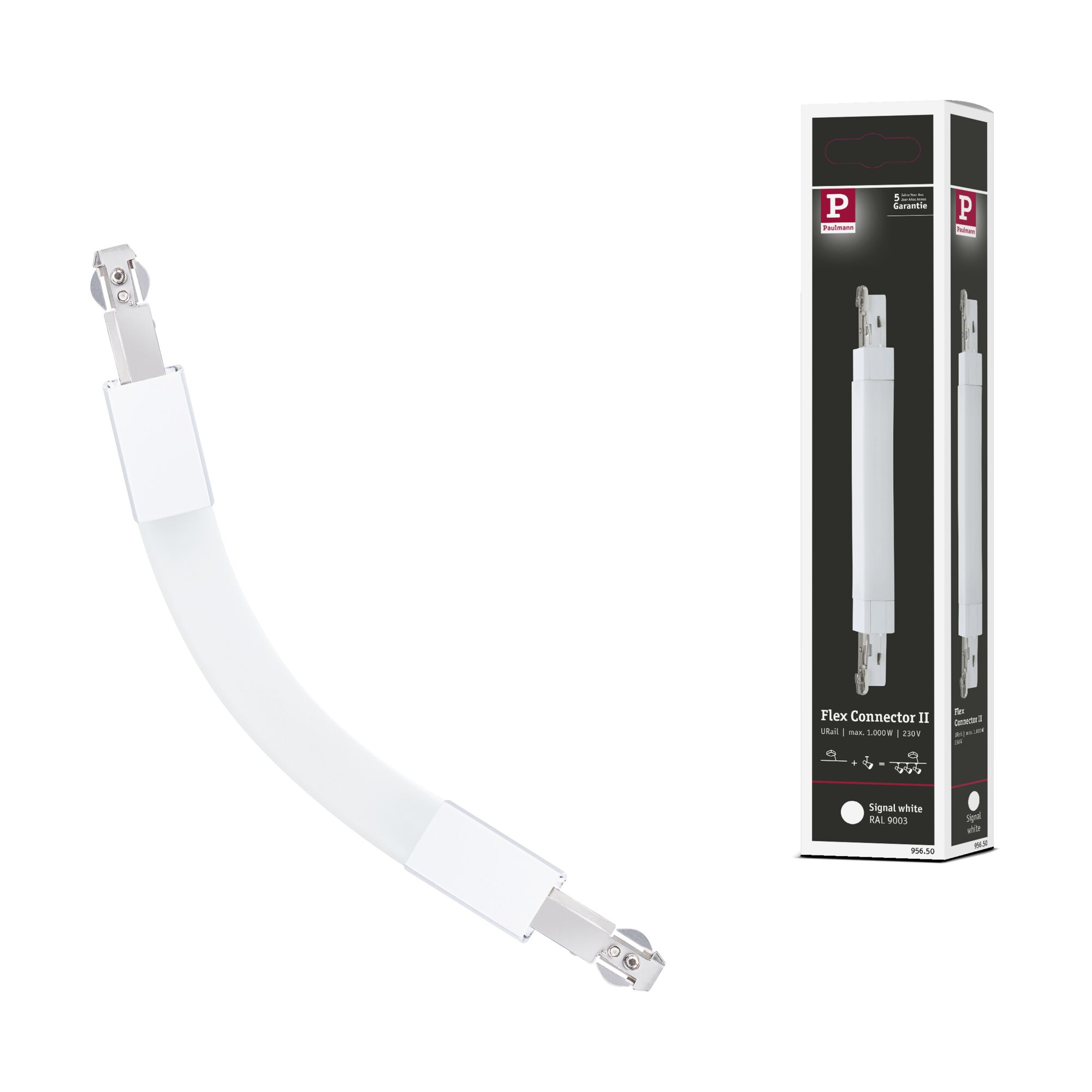 Łącznik elastyczny URail system Flex II max.1000W 230V biały RAL9003 / tworzywo sztuczne - obrazek 7