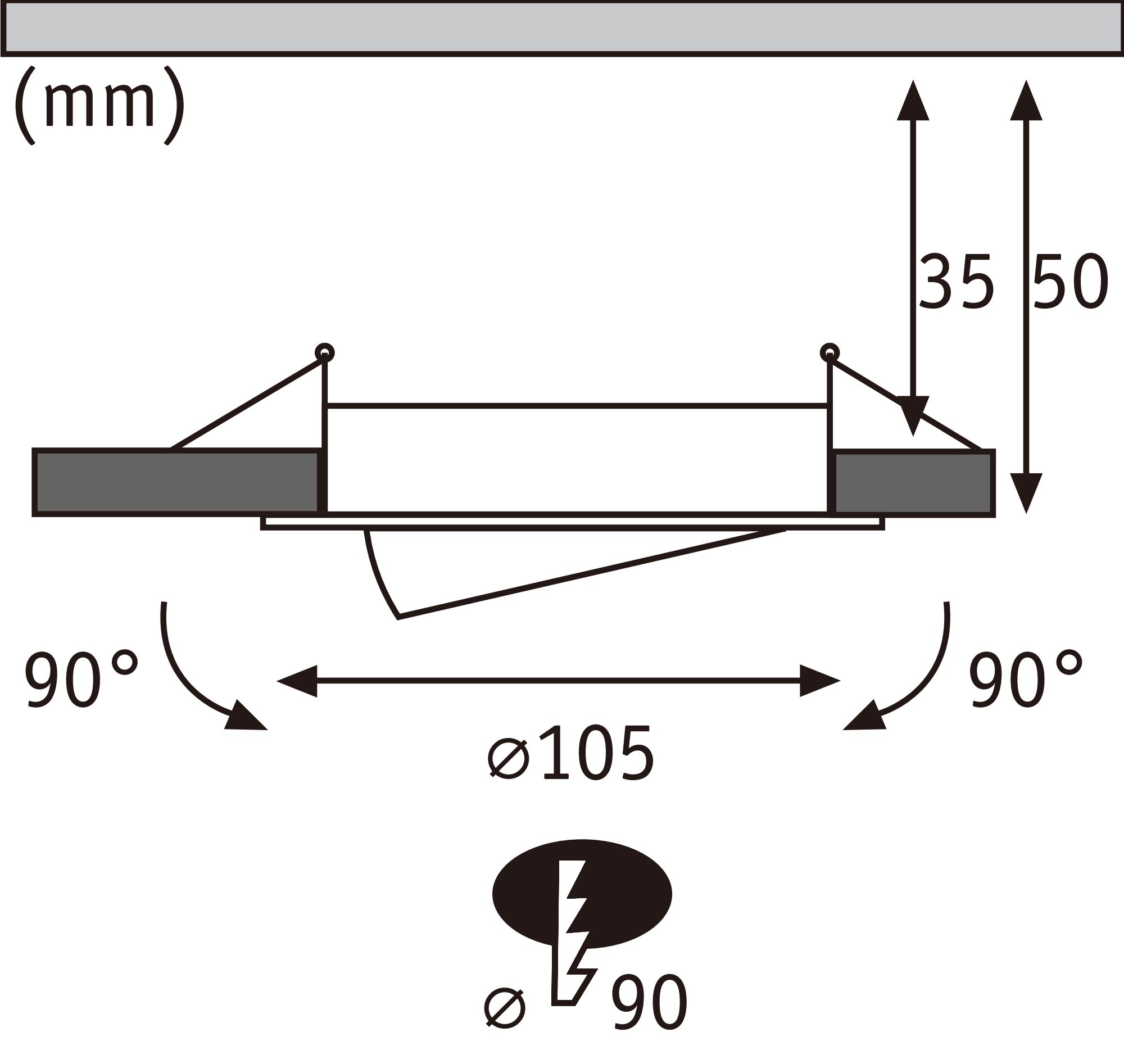 Zestaw opraw do wbudowania AUMUS LED 3-STEP DIM 3X5W 700lm 105mm 2700K-6500K IP20 230V chrom matowy / aluminium - obrazek 13