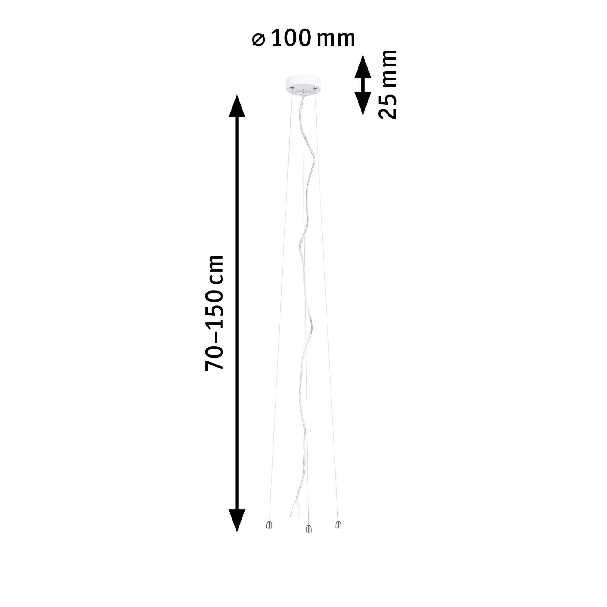 Zawiesie reguowane do opraw VOLEA 230V biały / srebrny/ tworzywo sztuczne - obrazek 6