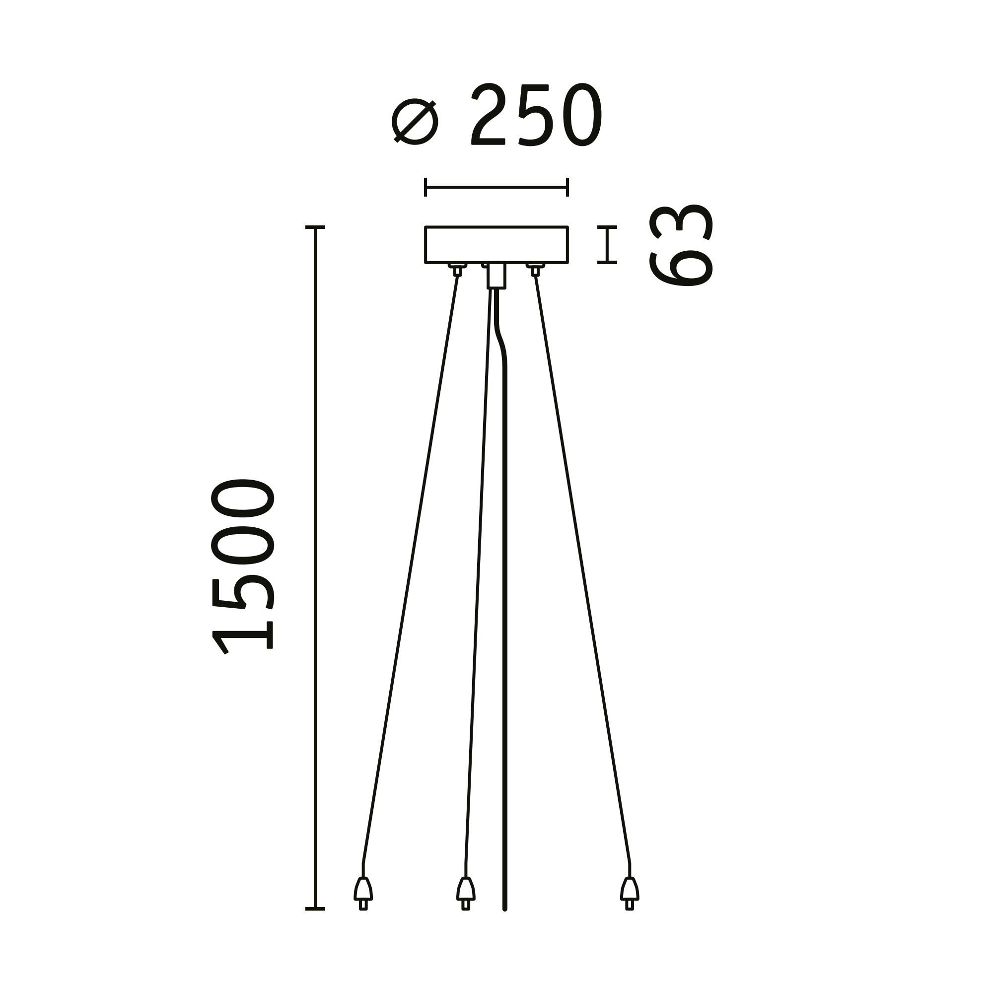 Zawiesie reguowane do opraw VOLEA 230V biały / srebrny/ tworzywo sztuczne - obrazek 5