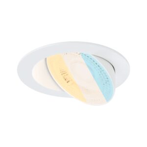 Oprawa do wbudowania AUMUS LED 3-STEP DIM 5W 700lm 105mm 2700K-6500K IP20 230V biały / aluminium