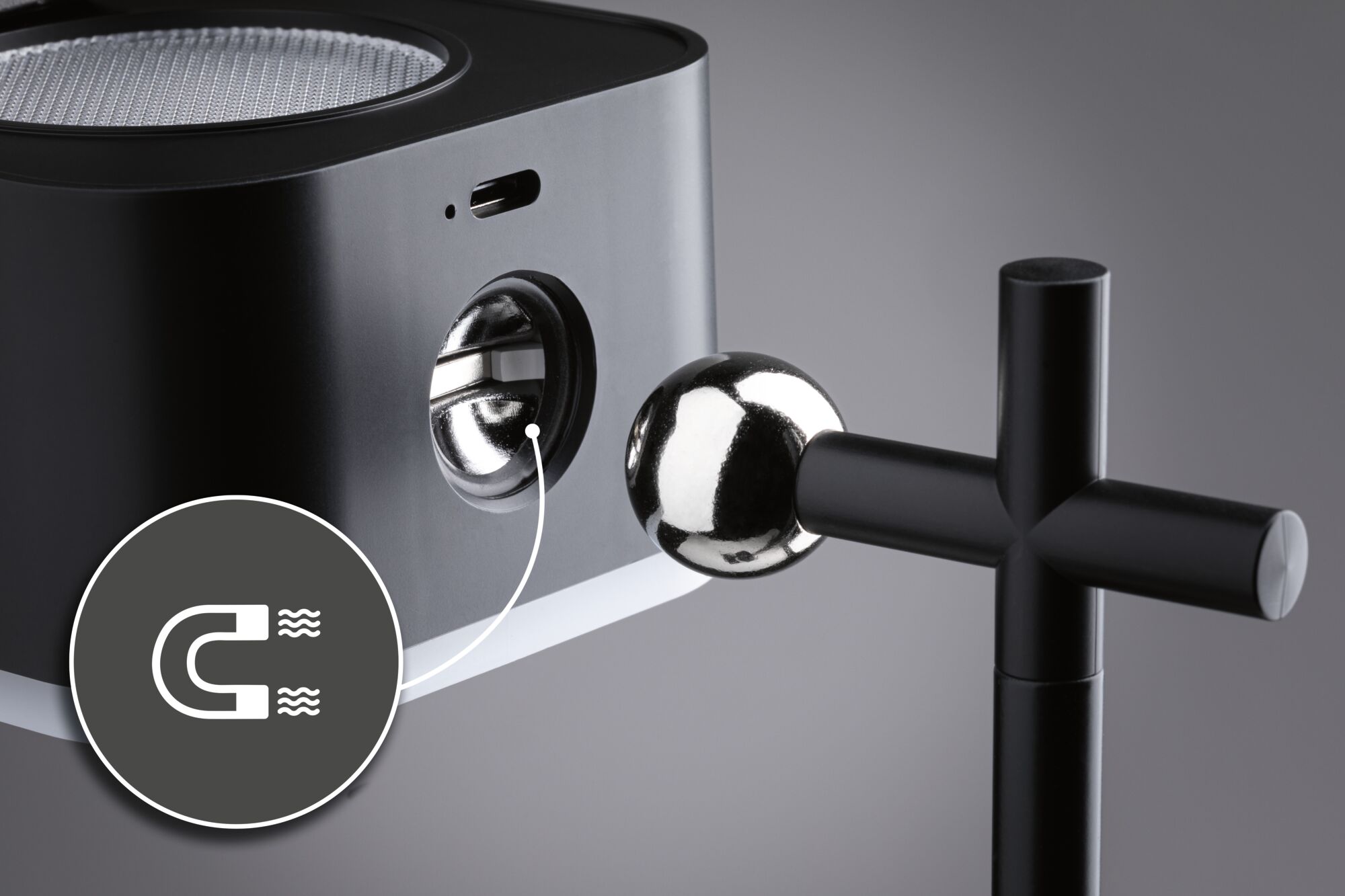 Lampka stołowa VARIA LED 3W DIM USB-C 2700K-6500K magnes klips 250/60lm 5V czarny / metal - obrazek 9