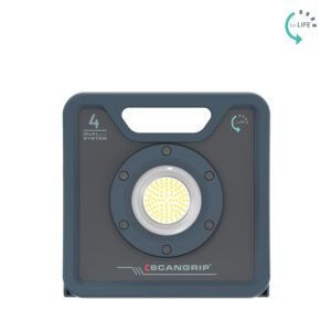 Wytrzymała akumulatorowo - sieciowa lampa robocza LED 4000 lm 25 W Scangrip NOVA 4 C+R forLIFE 03.6204