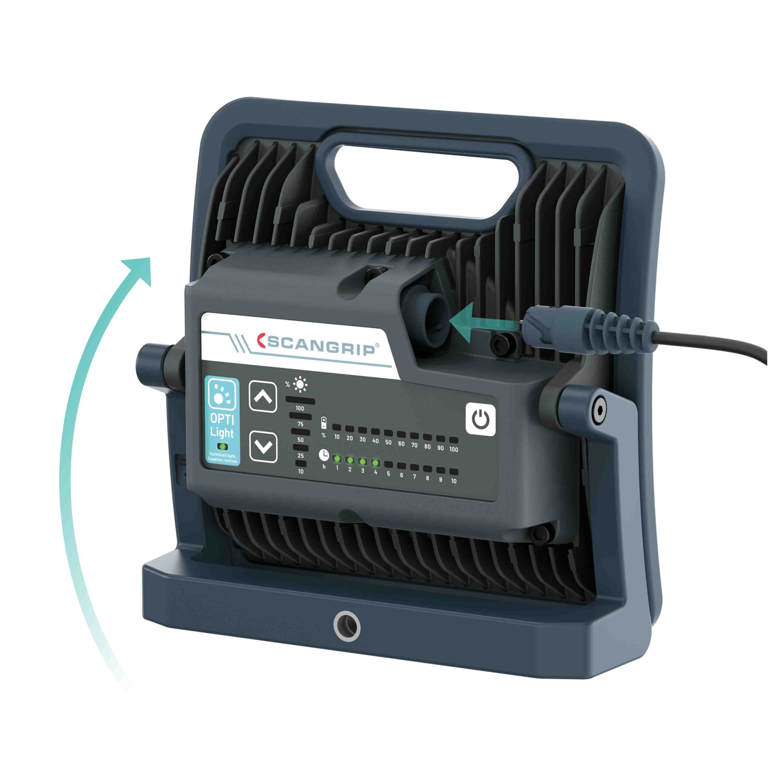 Wytrzymała akumulatorowo - sieciowa lampa robocza LED 4000 lm 25 W Scangrip NOVA 4 C+R forLIFE 03.6204 - obrazek 13