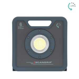 Wytrzymała akumulatorowo - sieciowa lampa robocza LED 6000 lm 37 W Scangrip NOVA 6 C+R forLIFE 03.6205