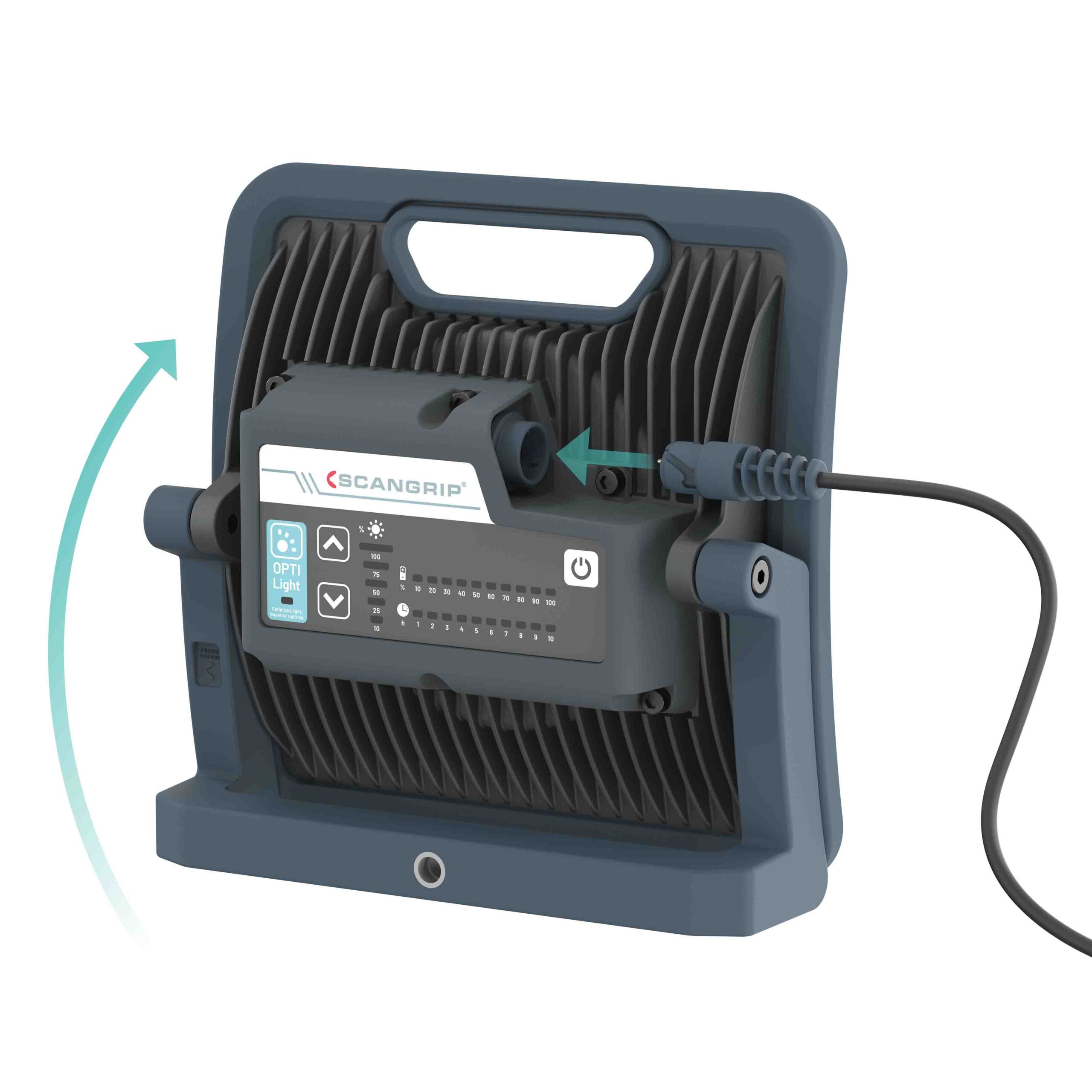 Wytrzymała akumulatorowo - sieciowa lampa robocza LED 6000 lm 37 W Scangrip NOVA 6 C+R forLIFE 03.6205 - obrazek 6