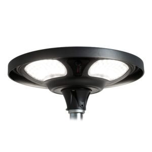 MOONSOLAR LED 25W solar park light with motion and dusk sensor remote control 4000K IP65 anthracite / aluminum