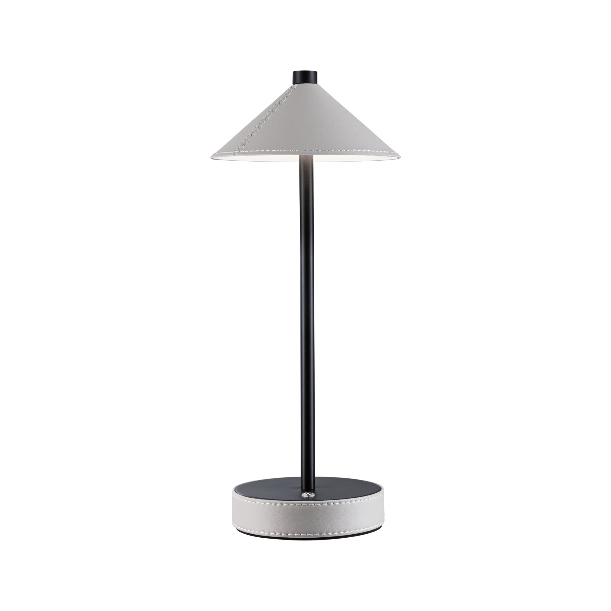 Lampka stołowa akumulatorowa PELLINI LED DIM USB-C 2W 300lm 3000/4000/6500K IP20 czarny matowy / materiał beż / metal - obrazek 6