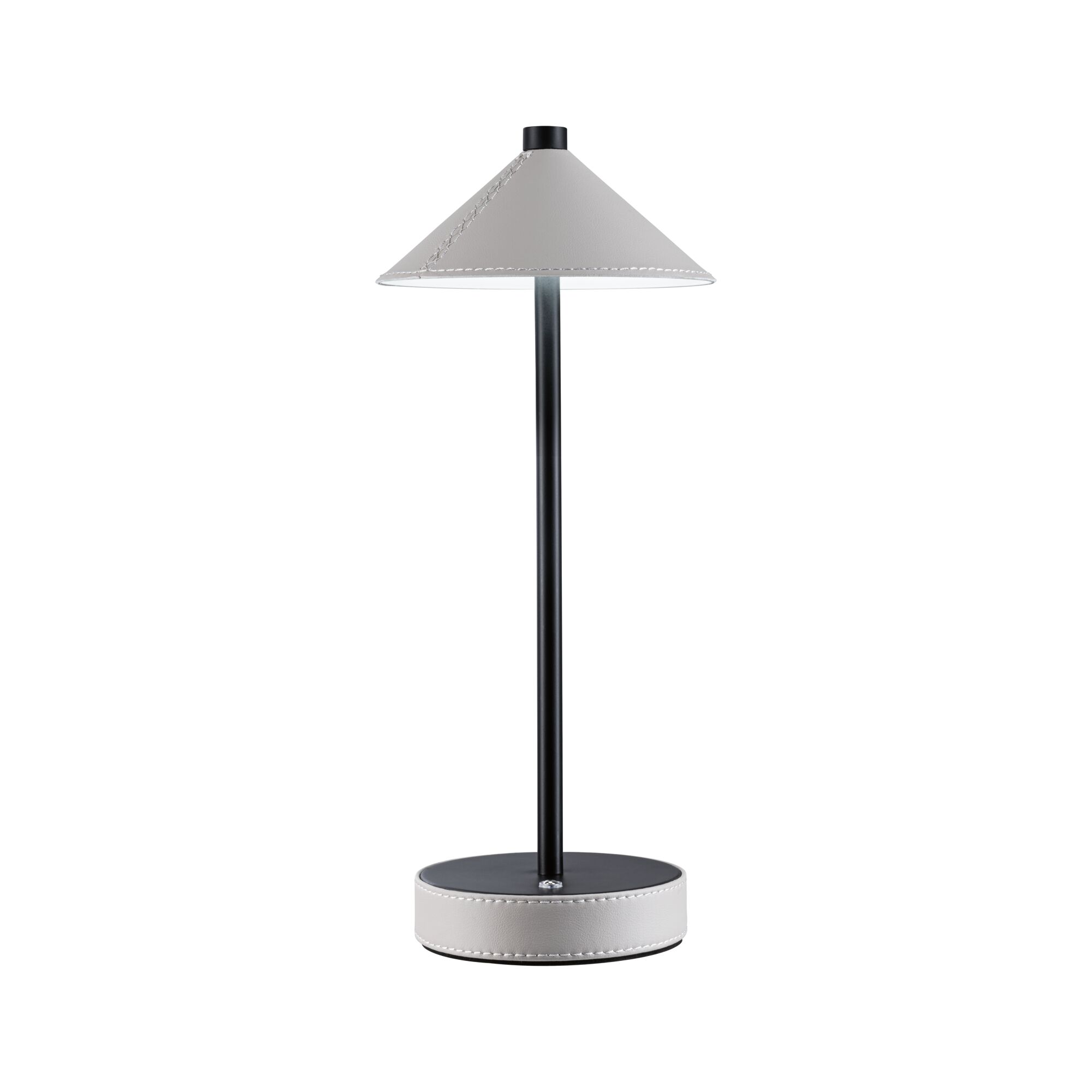 Lampka stołowa akumulatorowa PELLINI LED DIM USB-C 2W 300lm 3000/4000/6500K IP20 czarny matowy / materiał beż / metal - obrazek 7