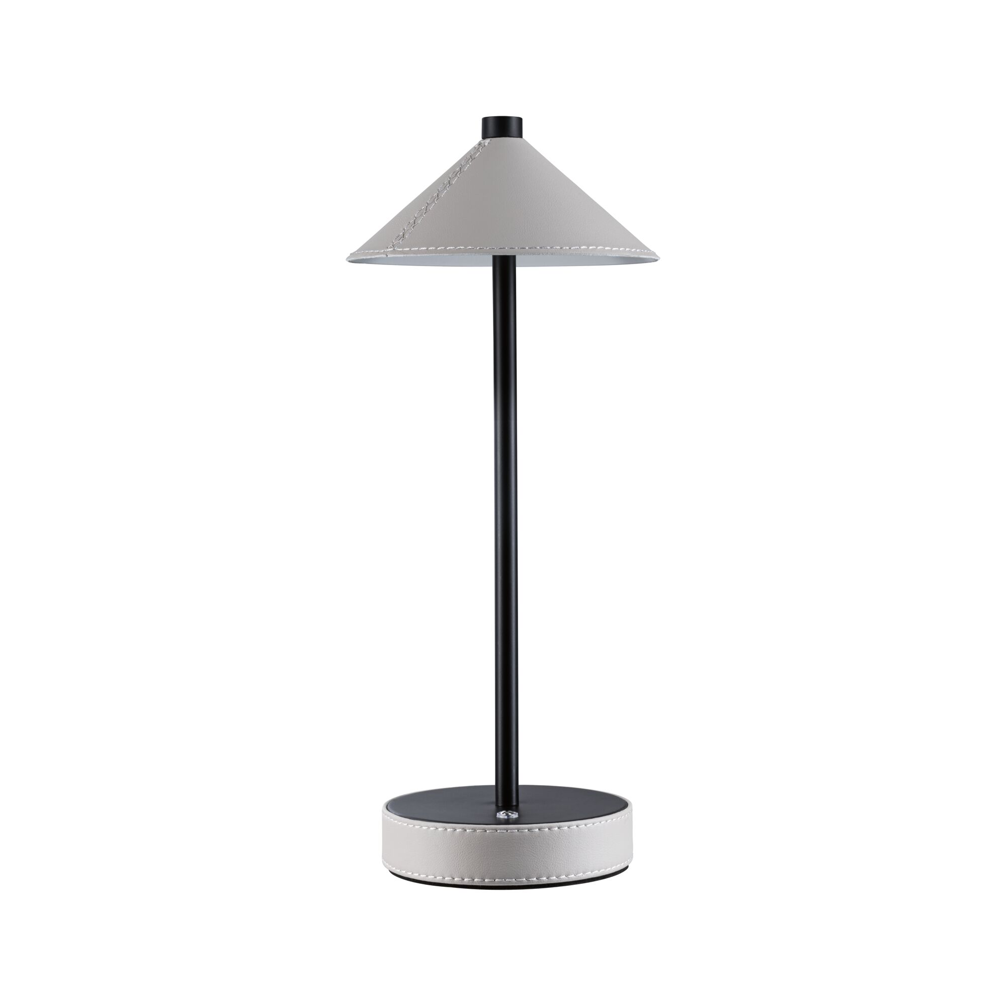 Lampka stołowa akumulatorowa PELLINI LED DIM USB-C 2W 300lm 3000/4000/6500K IP20 czarny matowy / materiał beż / metal - obrazek 8