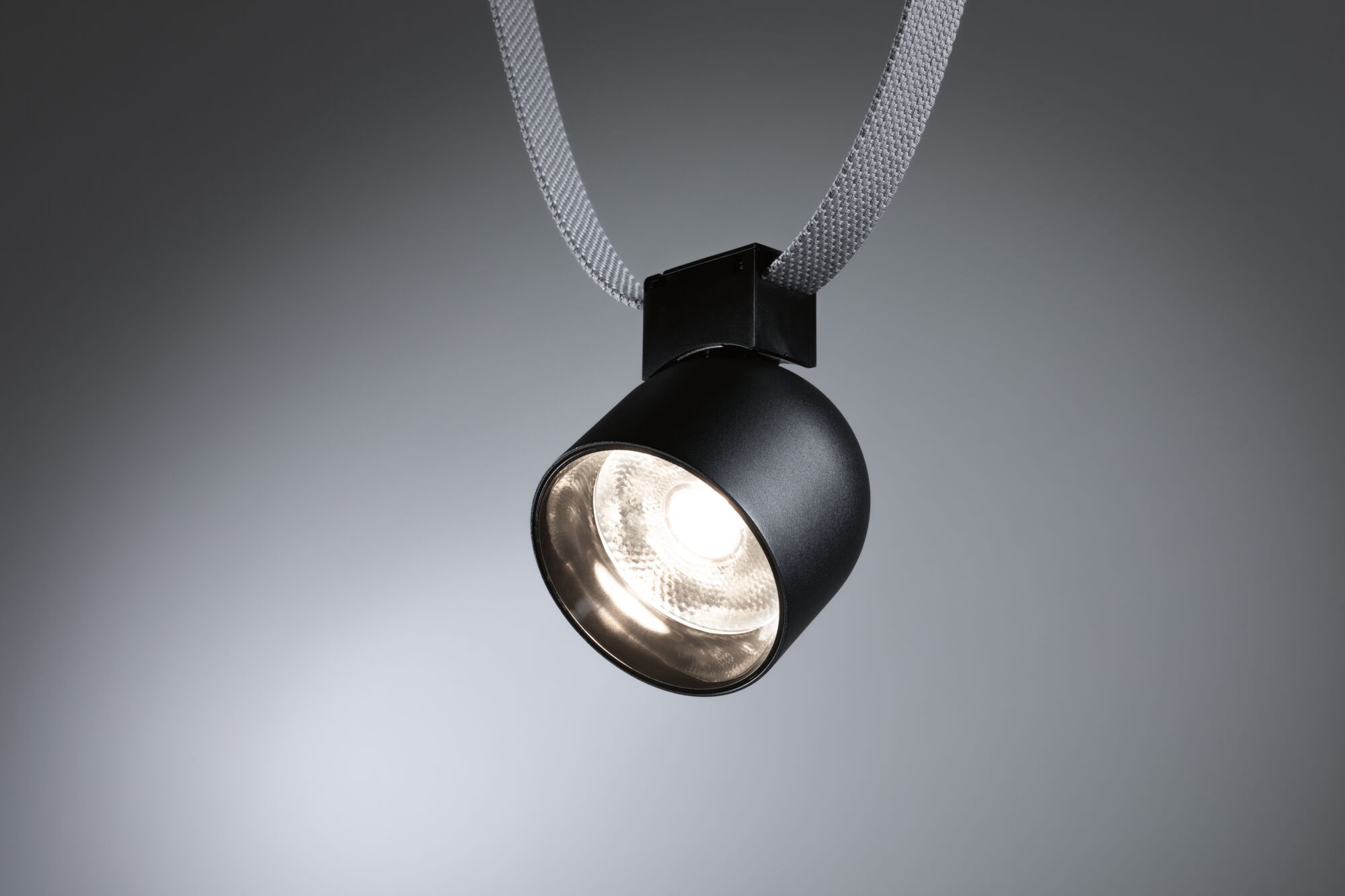 Reflektor systemu ULine RONDE LED 7W 405lm 3000K 85mm IP20 48V czarny / aluminium