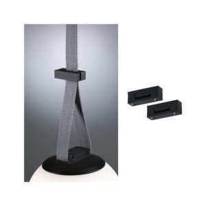 Zacisk prosty taśmy systemu ULine 2 szt. IP20 czarny / aluminum