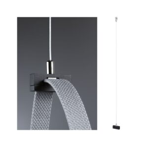 Zawiesie linkowe do taśm systemu ULine max.200cm czarny / tworzywo sztuczne