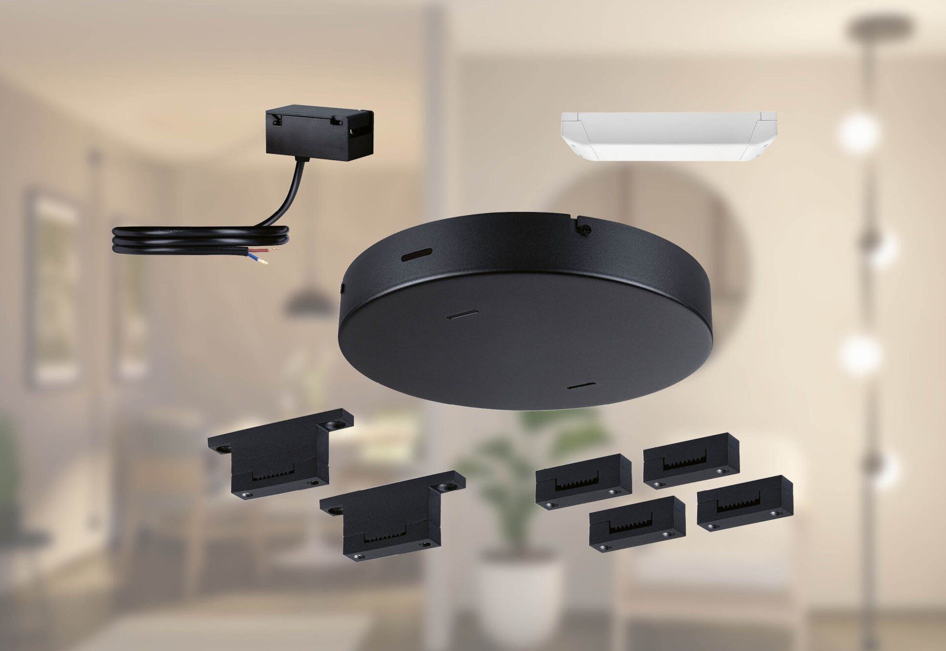 Zestaw instalacyjny z transformatorem systemu ULine max.150W 230V/48V czarny / aluminum - obrazek 3