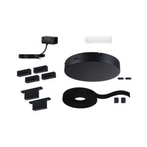 Zestaw podstawowy systemu ULine z taśmą 5m czarny max.60W 230V/48V czarny / aluminum