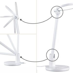 Lampka biurkowa Darba LED 15W DIM 4000K 1150lm 230V biały mat / metal / tworzywo sztuczne