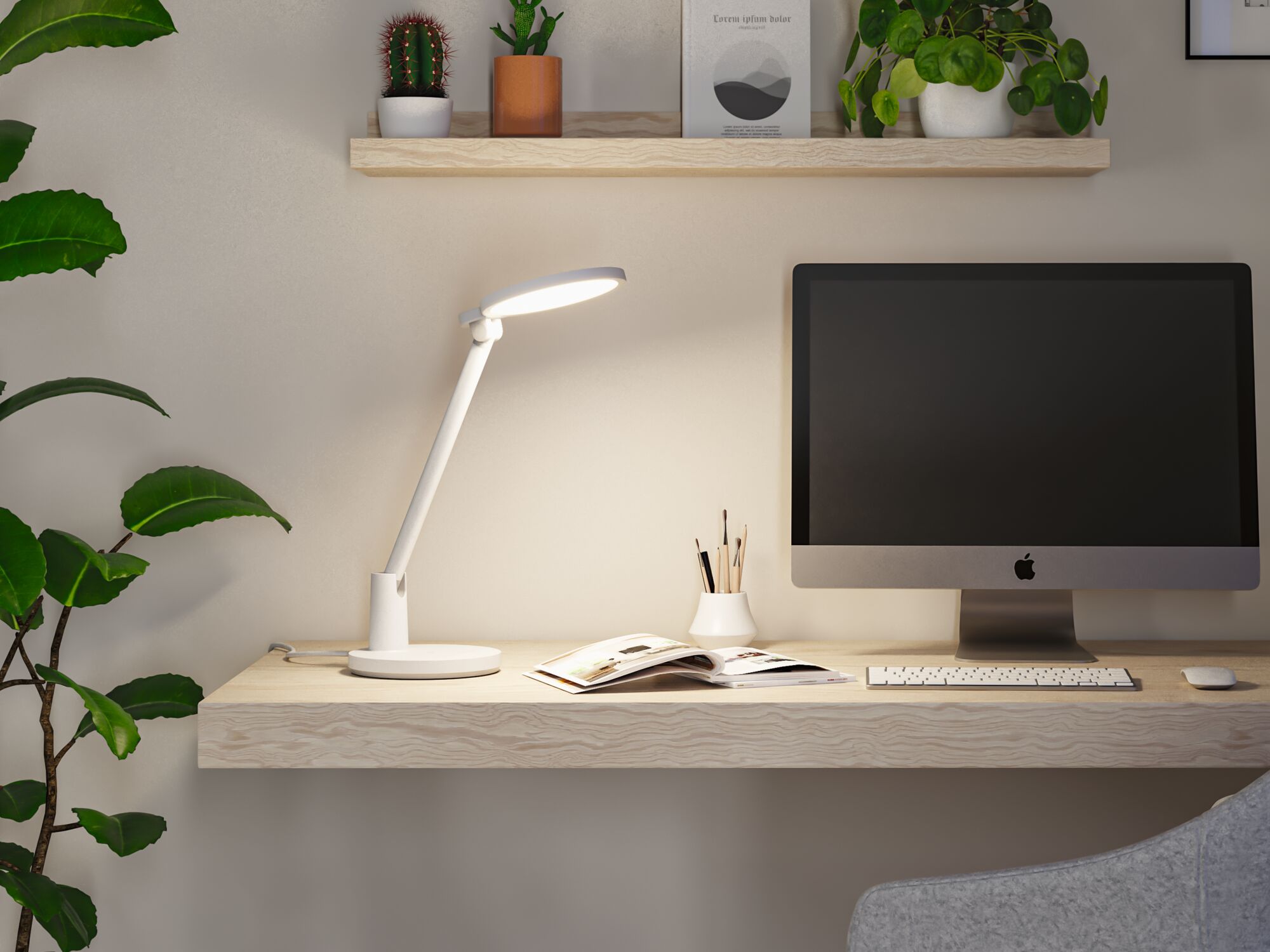 Lampka biurkowa Darba LED 15W DIM 4000K 1150lm 230V biały mat / metal / tworzywo sztuczne - obrazek 15