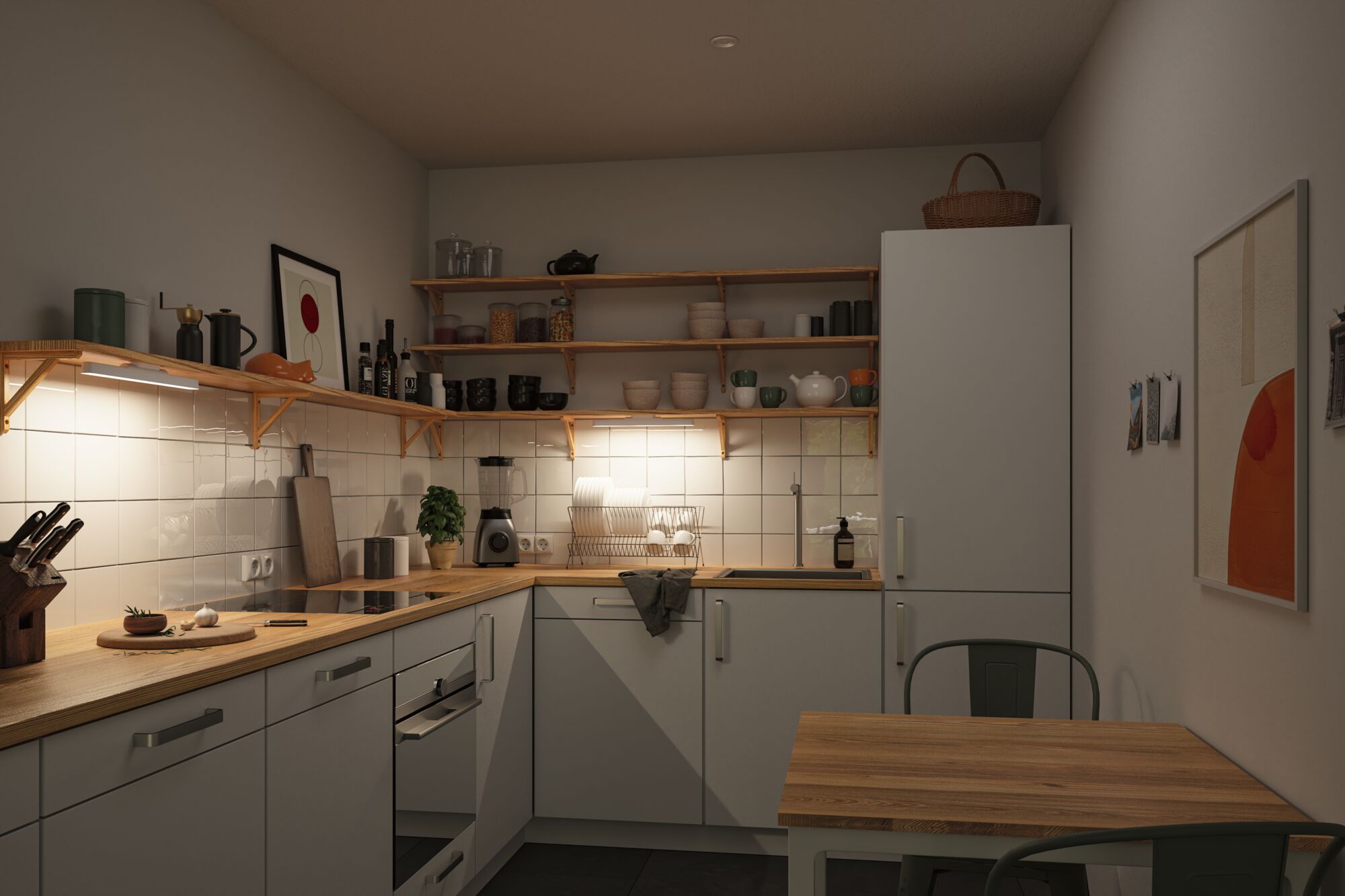 Mobilna lmapa meblowa ATALI LED DIM 2,6W 4000K 240lm USB-C 3.7W biały / tworzywo sztuczne - obrazek 2