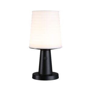 Lampka stołowa solarna ILANGA LED DIM USB-C 2.1W 125lm 2700K IP44 antracyt / tworzywo z recyklingu