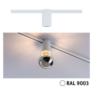 Oprawa Ceiling Socket URail max 1x20W E27 230V biały RAL 9003 / metal