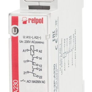RPI-2P-A230 PRZEKAŹNIK INSTALACYJNY MODUŁOWY 8A 2P 1M 250V AC/ 24V DC