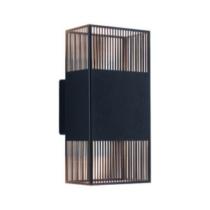 THARIN LED Wall Light 2 X 3.7W 640lm 3000K IP44 230V black / metal