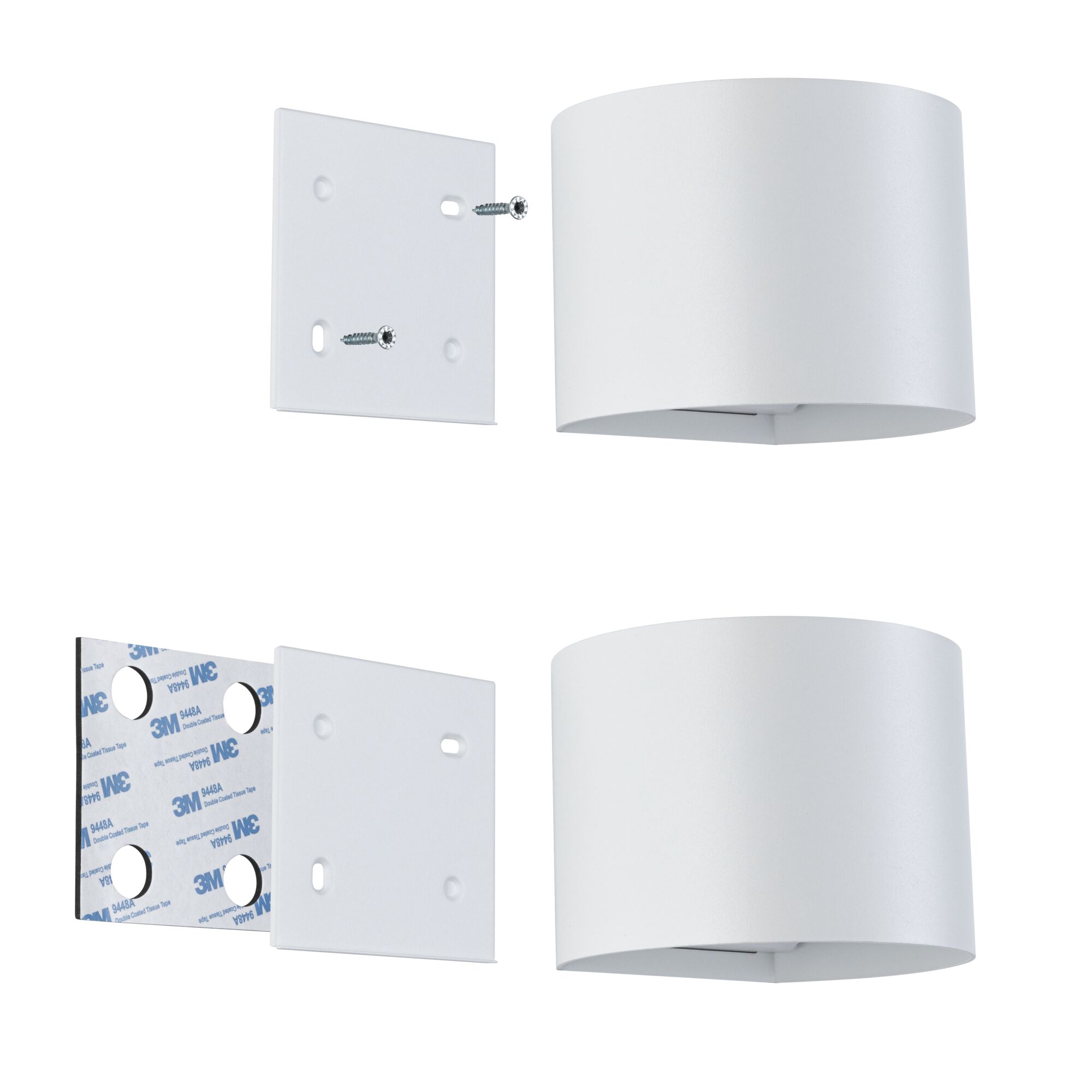 NYORA LED Mobile Wall Lamp with Sensor 2x1W Up/Down 3000K 2x165lm USB-C Battery IP44 White / Aluminum / Plastic - Image 8